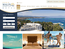 Tablet Screenshot of hotelmalin.com